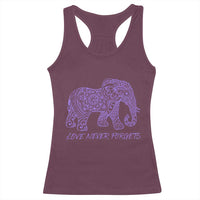 Love Never Forgets Elephant Mandala Racerback Tank Top Animal Lover Gift