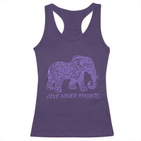 Love Never Forgets Elephant Mandala Racerback Tank Top Animal Lover Gift