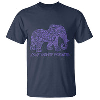 Love Never Forgets Elephant Mandala T Shirt Animal Lover Gift