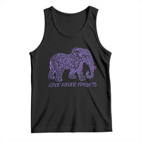 Love Never Forgets Elephant Mandala Tank Top Animal Lover Gift