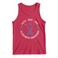 Faith Hope Love Purple Ribbon Tank Top End Alzheimers Butterfly Graphic