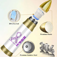 Hope Alzheimer's Awareness Purple Butterfly Ribbon Support Bullet Tumbler