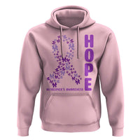 Hope Alzheimer's Awareness Purple Butterfly Ribbon Support Hoodie