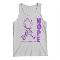 Hope Alzheimer's Awareness Purple Butterfly Ribbon Support Tank Top