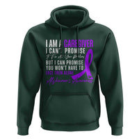 Alzheimer's Caregiver Support Hoodie Purple Ribbon Hope Graphic