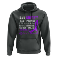 Alzheimer's Caregiver Support Hoodie Purple Ribbon Hope Graphic