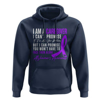 Alzheimer's Caregiver Support Hoodie Purple Ribbon Hope Graphic