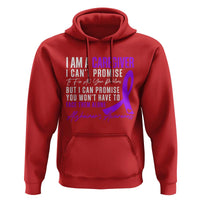 Alzheimer's Caregiver Support Hoodie Purple Ribbon Hope Graphic