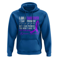 Alzheimer's Caregiver Support Hoodie Purple Ribbon Hope Graphic