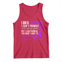 Alzheimer's Caregiver Support Tank Top Purple Ribbon Hope Graphic