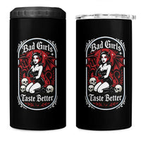 Bad Girls Taste Better 4 in 1 Can Cooler Tumbler Adult Humor Devil Girl Gift