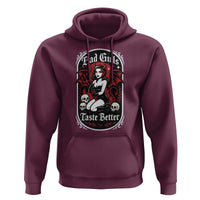 Bad Girls Taste Better Hoodie Adult Humor Devil Girl Gift - Wonder Print Shop