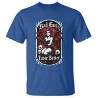 Bad Girls Taste Better T Shirt Adult Humor Devil Girl Gift - Wonder Print Shop