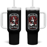 Bad Girls Taste Better Tumbler With Handle Adult Humor Devil Girl Gift