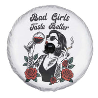 Bad Girls Taste Better Spare Tire Cover Tattoo Girl Adult Humor Gift - Wonder Print Shop