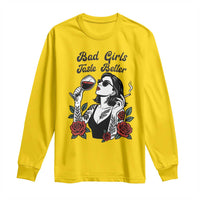 Bad Girls Taste Better Long Sleeve Shirt Tattoo Girl Adult Humor Gift - Wonder Print Shop