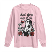Bad Girls Taste Better Long Sleeve Shirt Tattoo Girl Adult Humor Gift - Wonder Print Shop