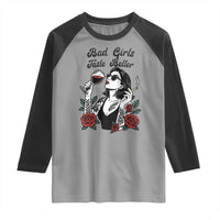 Bad Girls Taste Better Raglan Shirt Tattoo Girl Adult Humor Gift - Wonder Print Shop