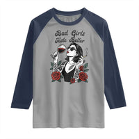 Bad Girls Taste Better Raglan Shirt Tattoo Girl Adult Humor Gift - Wonder Print Shop