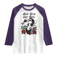 Bad Girls Taste Better Raglan Shirt Tattoo Girl Adult Humor Gift - Wonder Print Shop