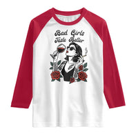 Bad Girls Taste Better Raglan Shirt Tattoo Girl Adult Humor Gift - Wonder Print Shop