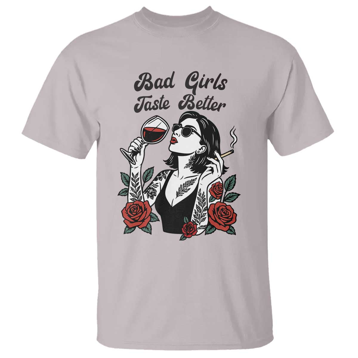 Bad Girls Taste Better T Shirt Tattoo Girl Adult Humor Gift - Wonder Print Shop