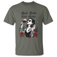 Bad Girls Taste Better T Shirt Tattoo Girl Adult Humor Gift - Wonder Print Shop