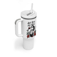Bad Girls Taste Better Tumbler With Handle Tattoo Girl Adult Humor Gift