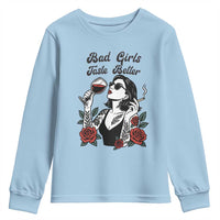 Bad Girls Taste Better Youth Sweatshirt Tattoo Girl Adult Humor Gift - Wonder Print Shop