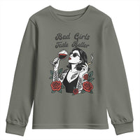 Bad Girls Taste Better Youth Sweatshirt Tattoo Girl Adult Humor Gift - Wonder Print Shop
