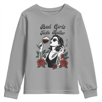 Bad Girls Taste Better Youth Sweatshirt Tattoo Girl Adult Humor Gift - Wonder Print Shop