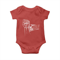 Believe In Yourself Baby Onesie Strong Fist Motivational Quote - Wonder Print Shop