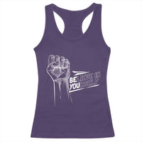 Believe In Yourself Racerback Tank Top Strong Fist Motivational Quote - Wonder Print Shop