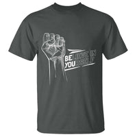 Believe In Yourself T Shirt Strong Fist Motivational Quote - Wonder Print Shop
