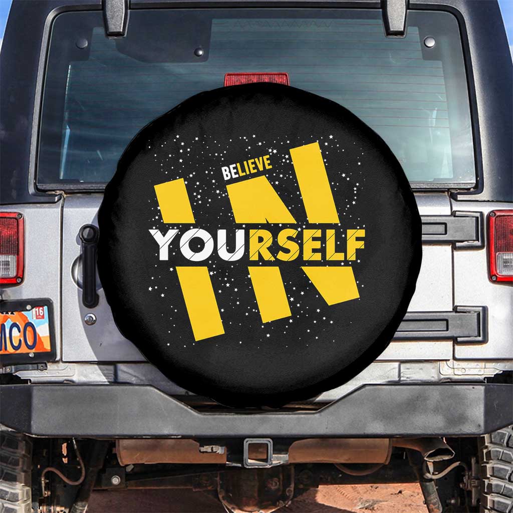 Inspirational Quote Spare Tire Cover Believe In Yourself Motivation - Wonder Print Shop