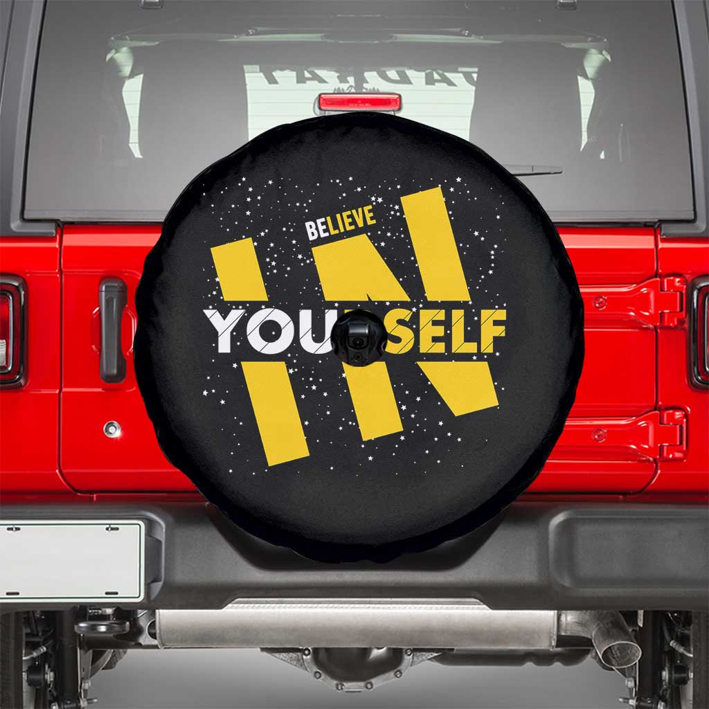 Inspirational Quote Spare Tire Cover Believe In Yourself Motivation - Wonder Print Shop