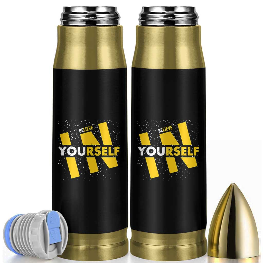 Inspirational Quote Bullet Tumbler Believe In Yourself Motivation