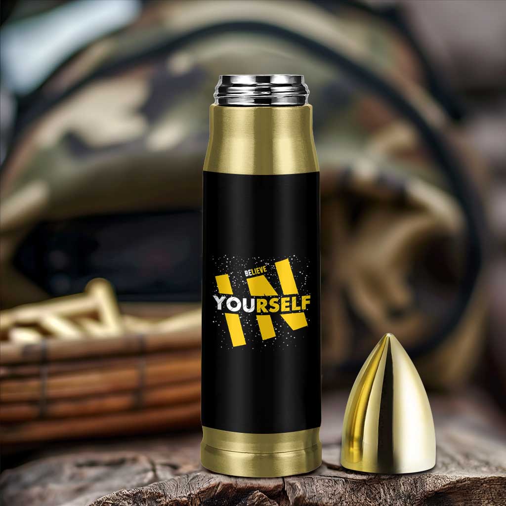 Inspirational Quote Bullet Tumbler Believe In Yourself Motivation