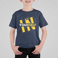Inspirational Quote T Shirt For Kid Believe In Yourself Motivation - Wonder Print Shop