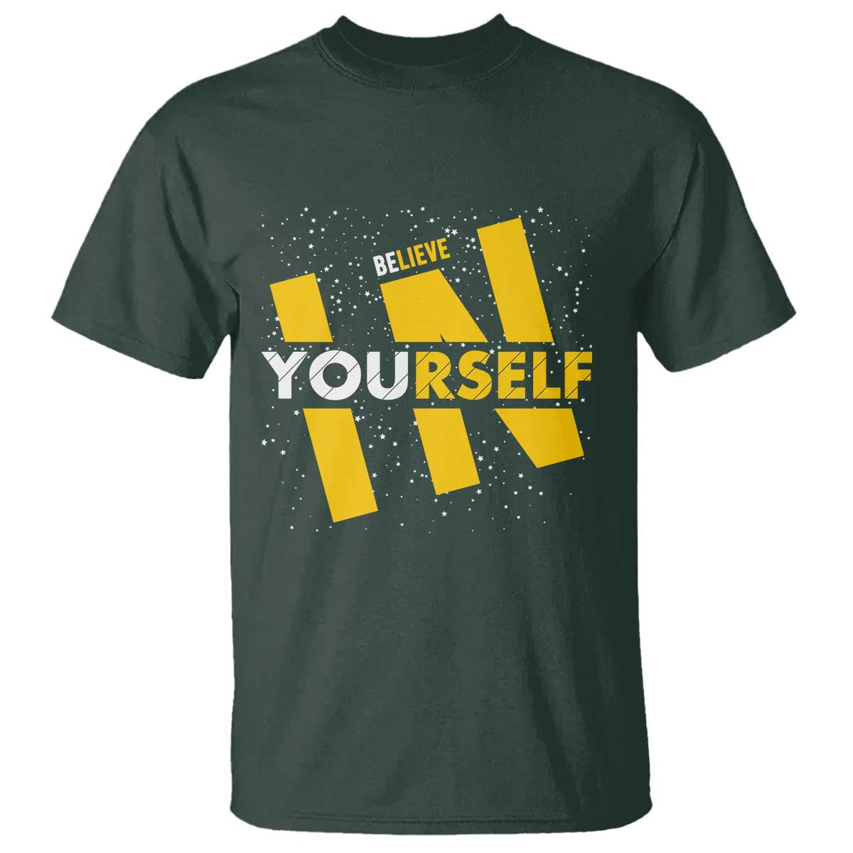 Inspirational Quote T Shirt Believe In Yourself Motivation - Wonder Print Shop