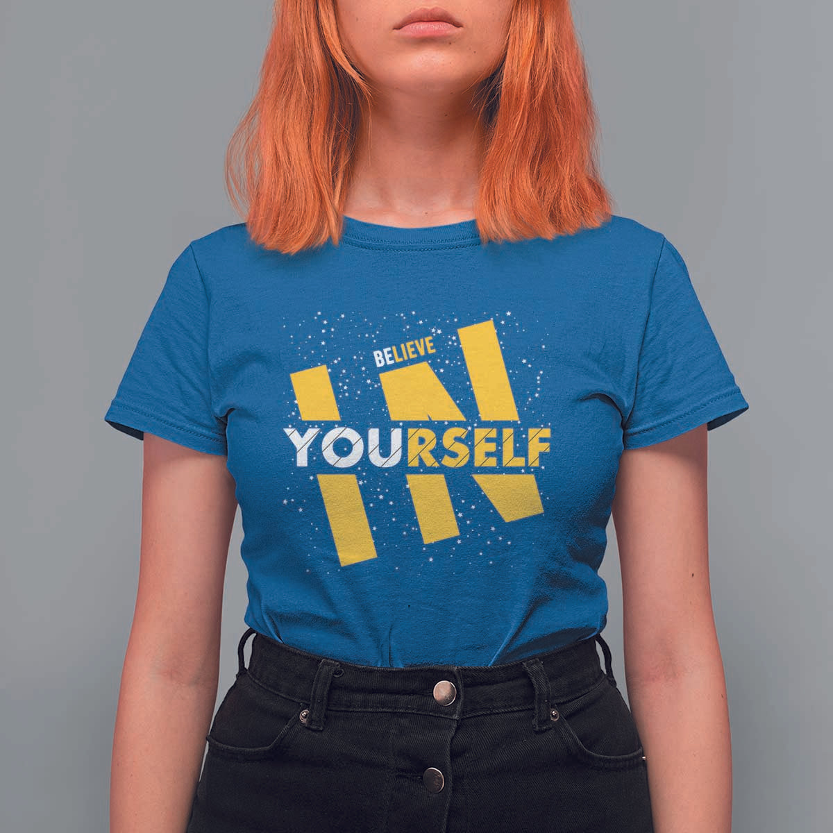 Inspirational Quote T Shirt For Women Believe In Yourself Motivation - Wonder Print Shop
