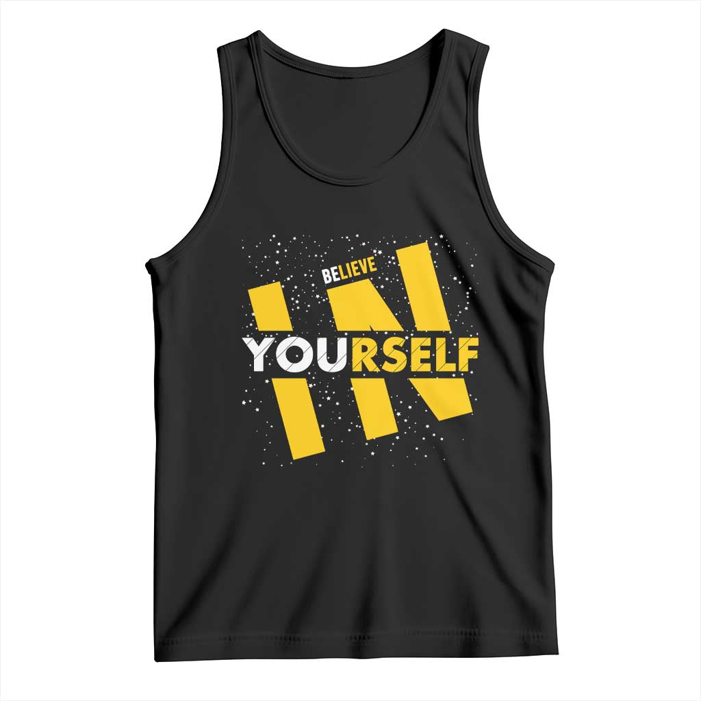Inspirational Quote Tank Top Believe In Yourself Motivation - Wonder Print Shop