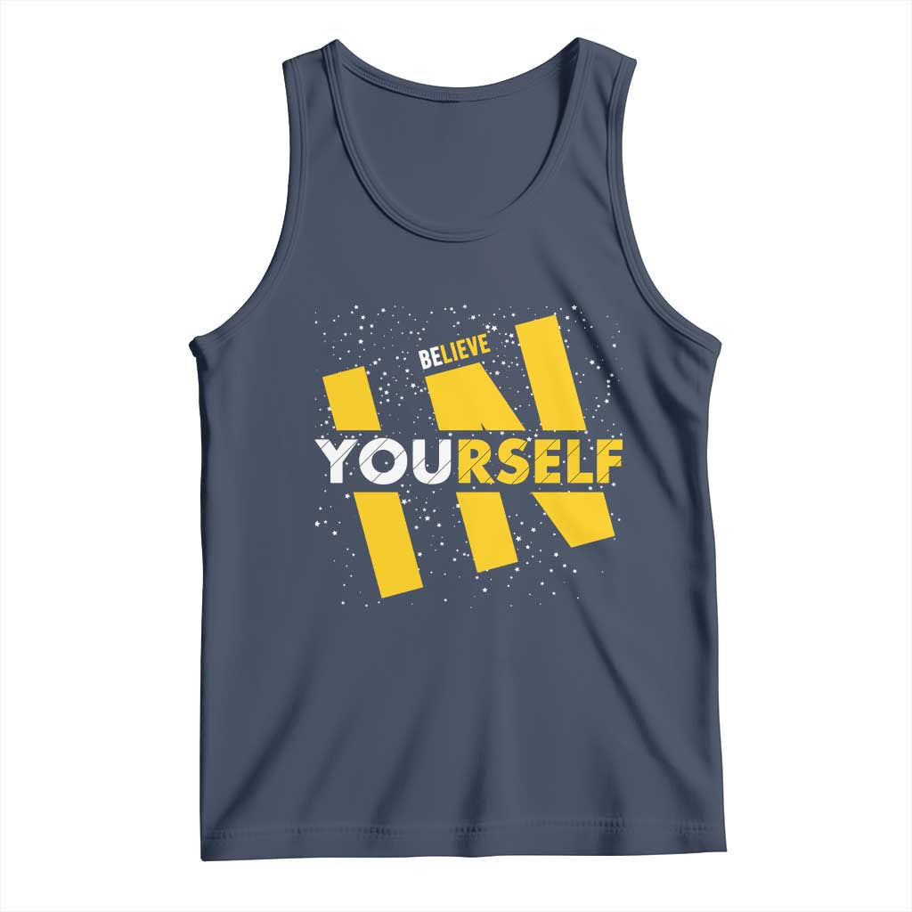 Inspirational Quote Tank Top Believe In Yourself Motivation - Wonder Print Shop