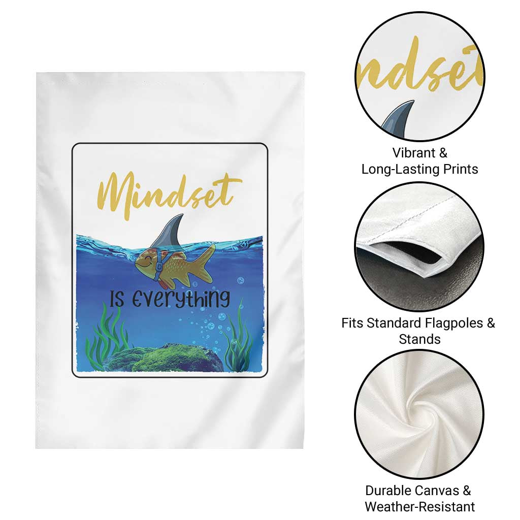 Mindset Is Everything Garden Flag Positive Thinking Motivation - Wonder Print Shop
