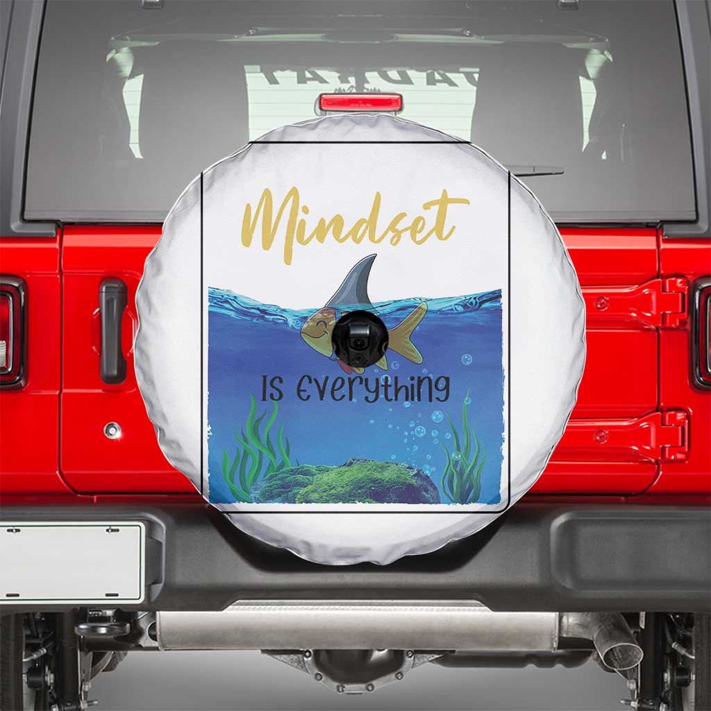 Mindset Is Everything Spare Tire Cover Positive Thinking Motivation - Wonder Print Shop