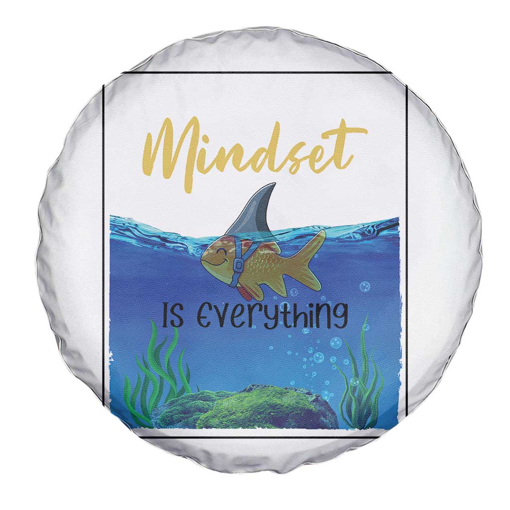 Mindset Is Everything Spare Tire Cover Positive Thinking Motivation - Wonder Print Shop