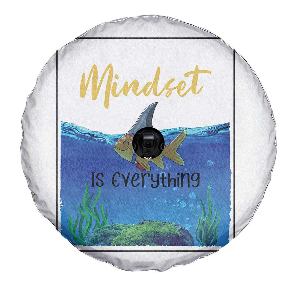 Mindset Is Everything Spare Tire Cover Positive Thinking Motivation - Wonder Print Shop