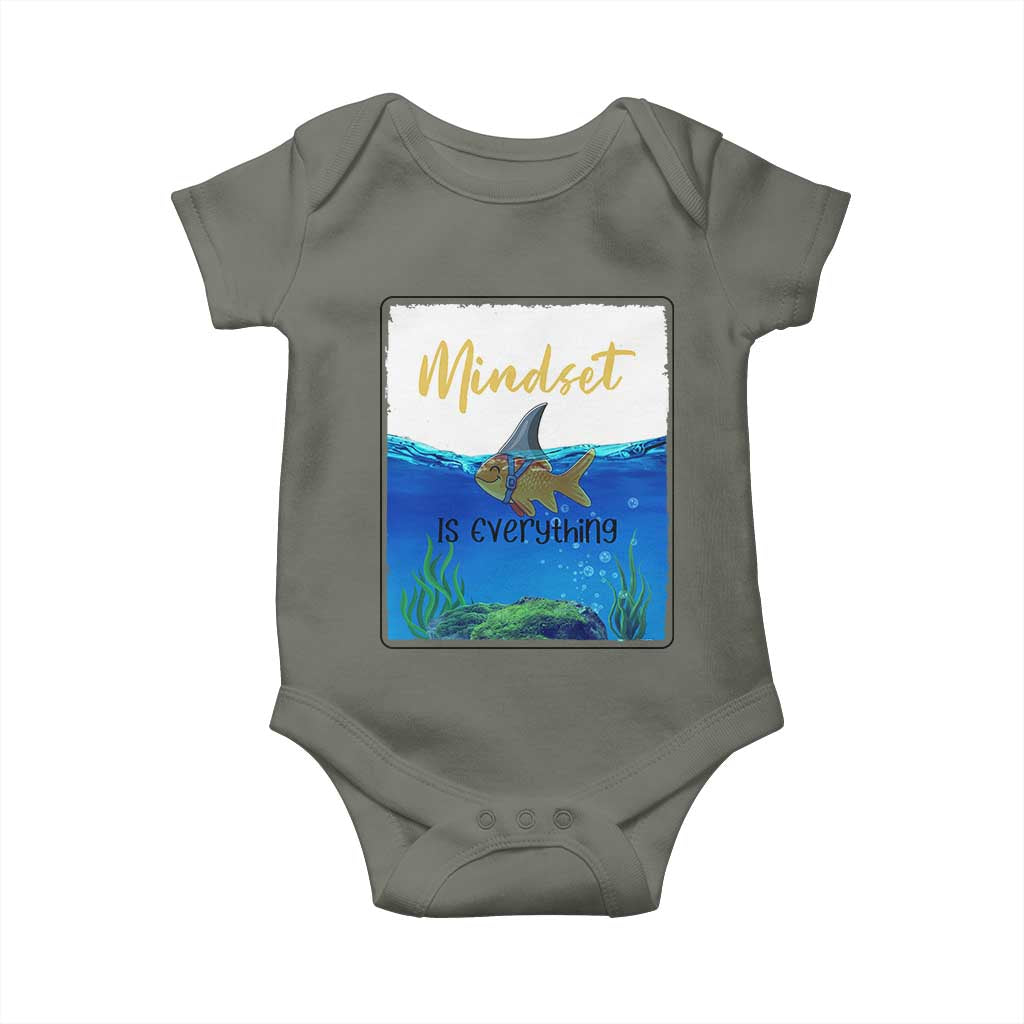 Mindset Is Everything Baby Onesie Positive Thinking Motivation - Wonder Print Shop