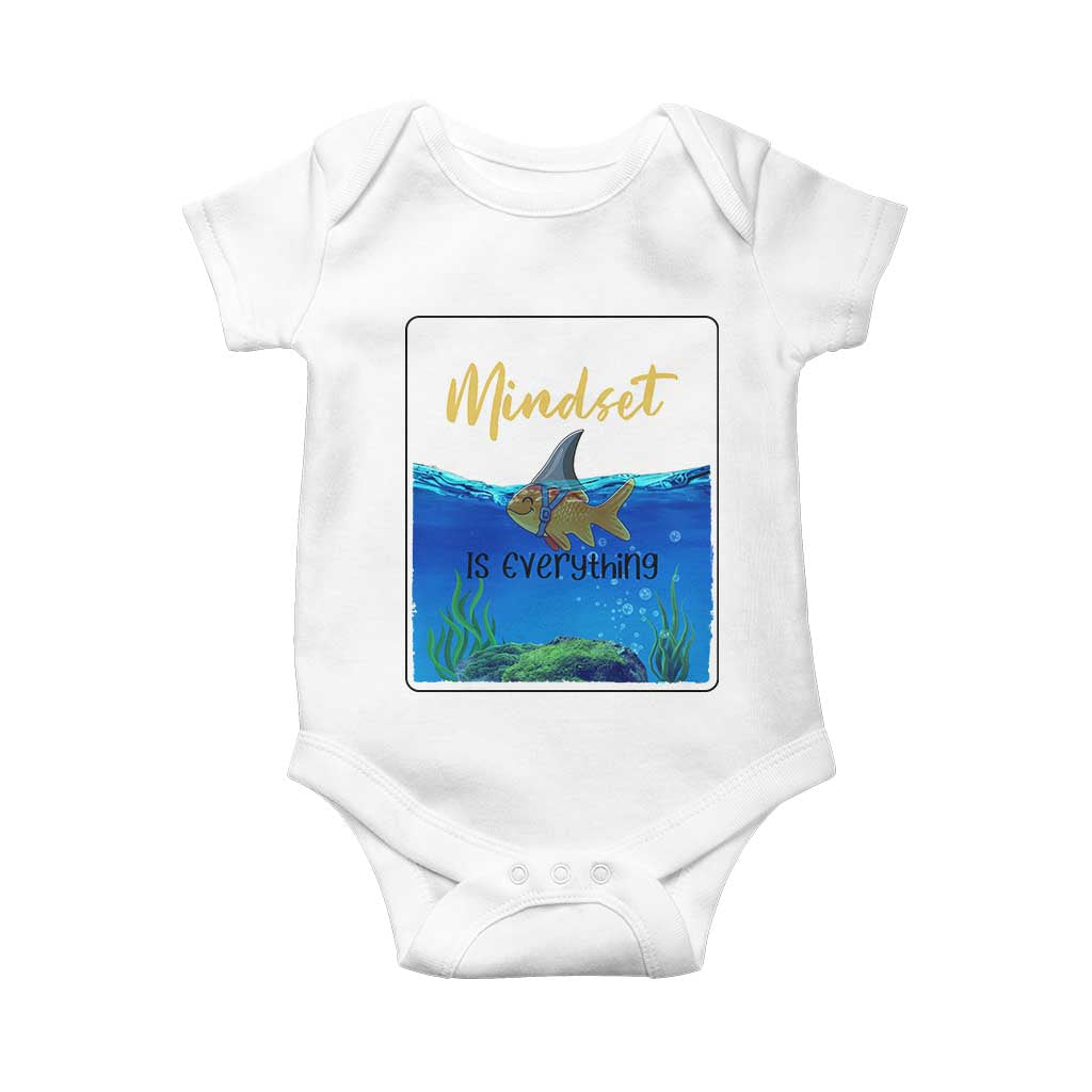 Mindset Is Everything Baby Onesie Positive Thinking Motivation - Wonder Print Shop
