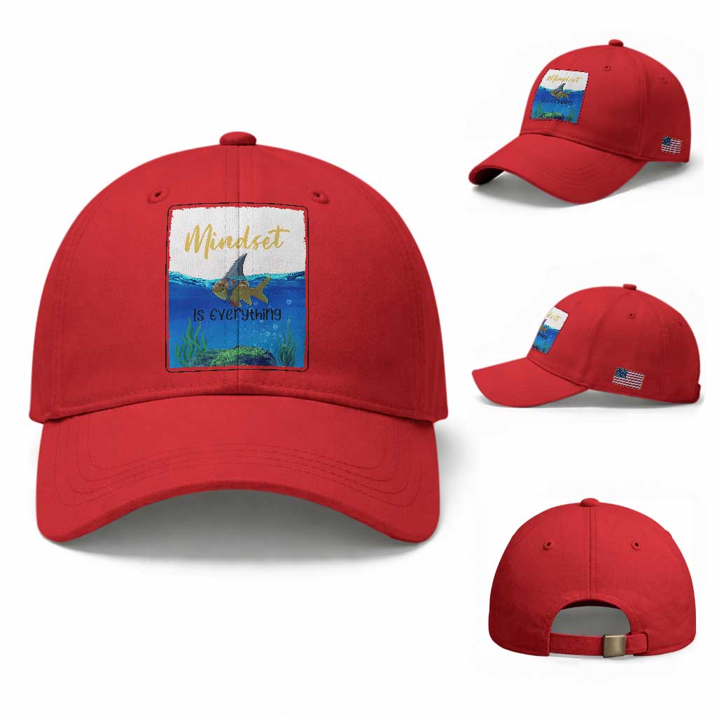 Mindset Is Everything Baseball Cap Positive Thinking Motivation